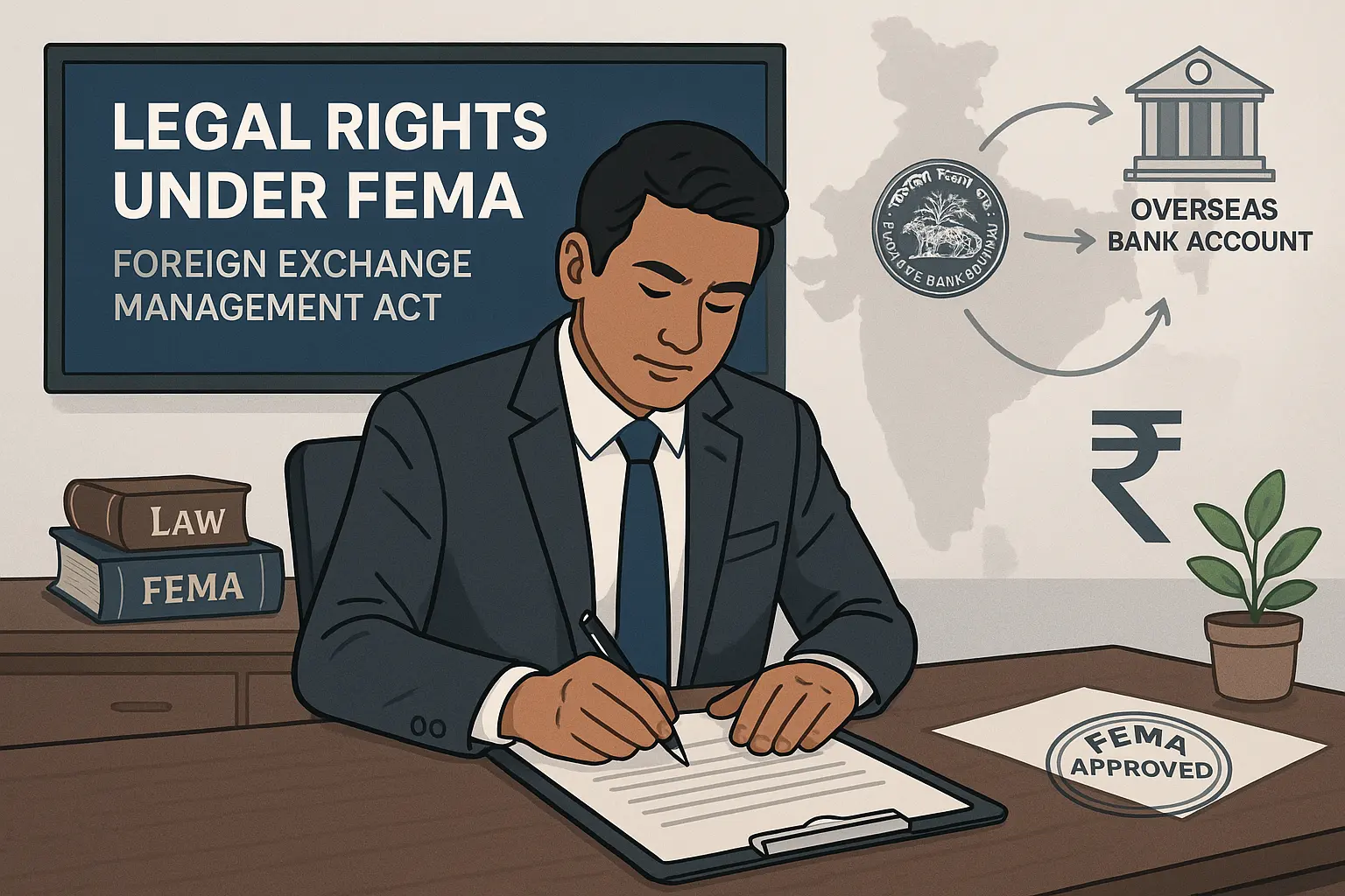 NRI Signing FEMA Document Housinginindia.com