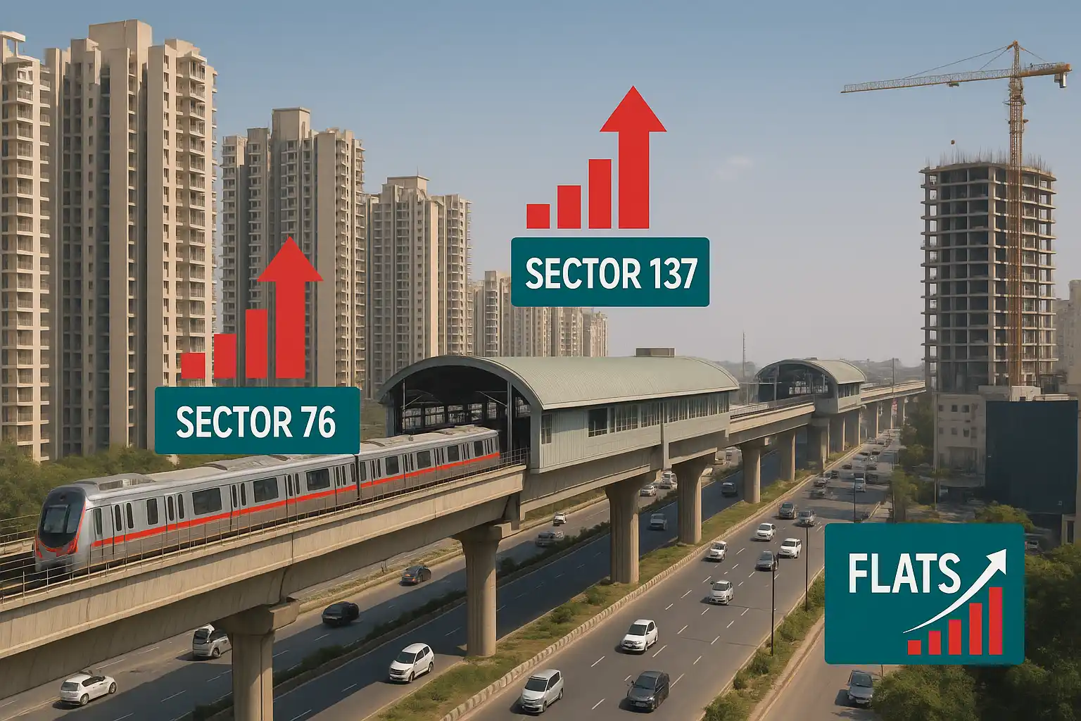 Noida Metro Real Estate Growth housinginindia.com