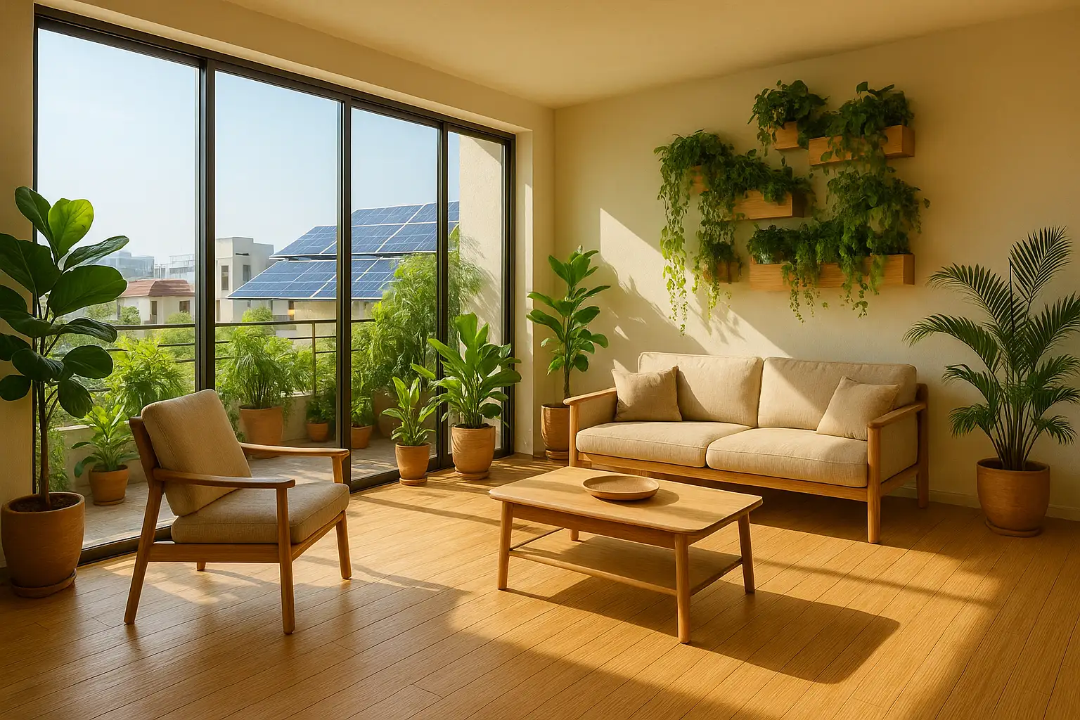 Sunlit Eco Living Room Housinginindia.com